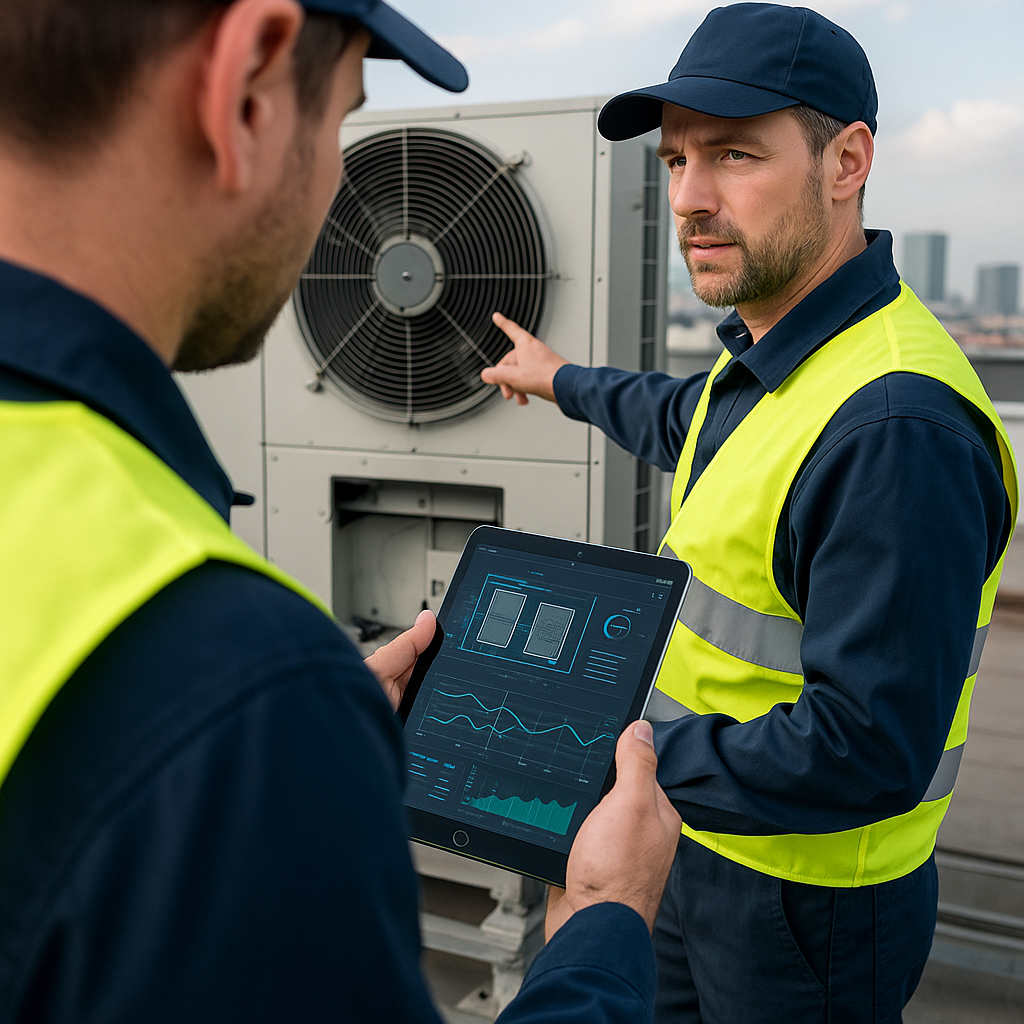 20251020 1823 rooftop hvac inspection simple compose 01k816tk2yfnaa0gs2gg65cps0